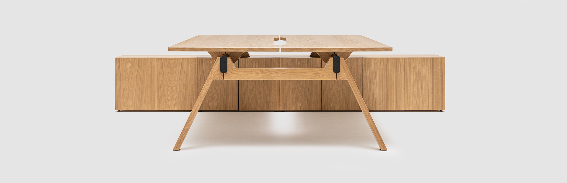 biurko bench z szafką Viga