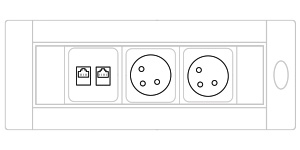 Mediabox S91E EU (2x230V, 2xRJ45) x 1