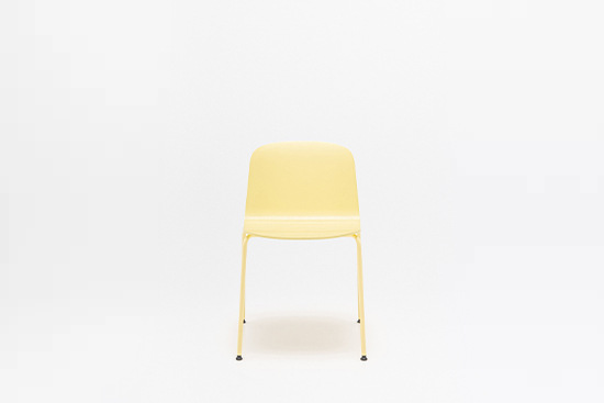 Nud krzesło ze sklejki podstawa czworonożna metalowa