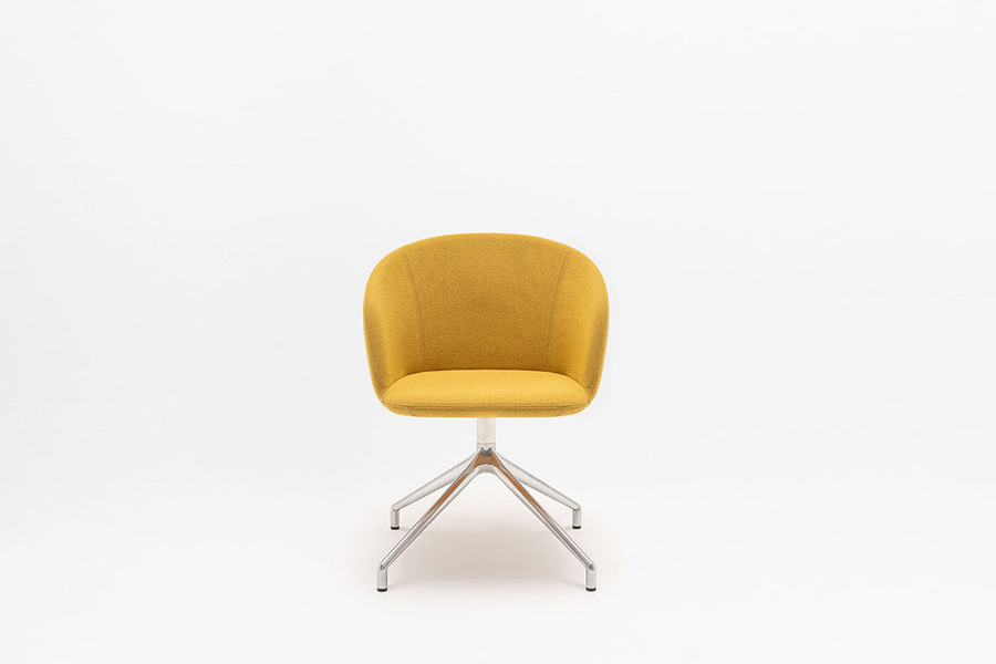 Grace krzesło tapicerowane podstawa aluminiowa