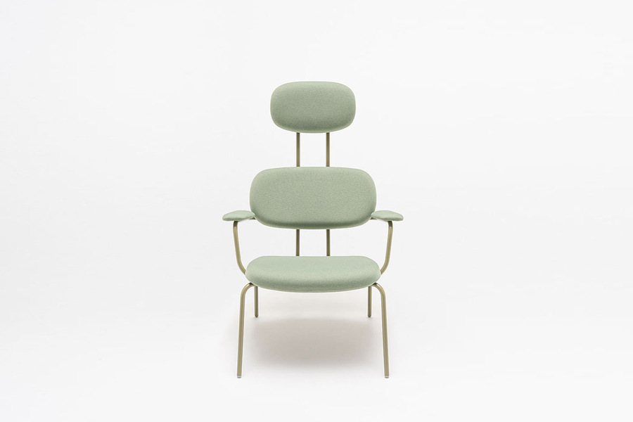 New School Lounge fotel z zagłówkiem tapicerowany