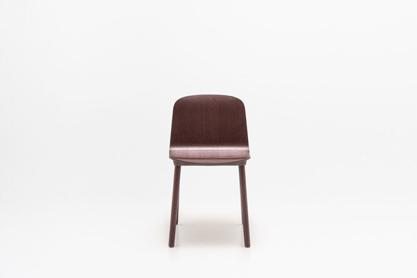 Nud krzesło ze sklejki podstawa drewniana