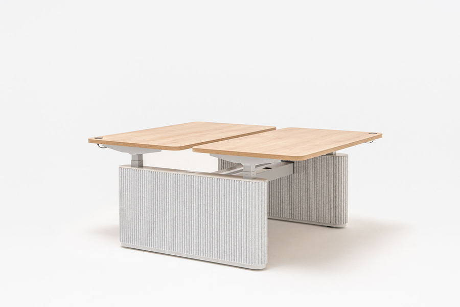 Ogi Drive Bench biurko bench regulowane elektrycznie, stelaż dwusilnikowy z zabudową