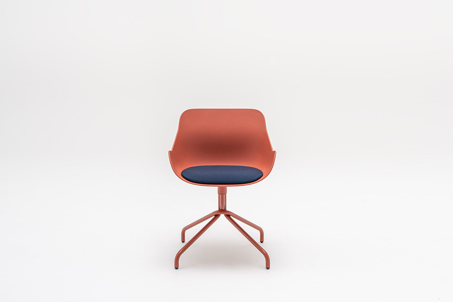 Baltic Remix obrotowe krzesło kubełkowe plastikowe z poduszką obrotowe
